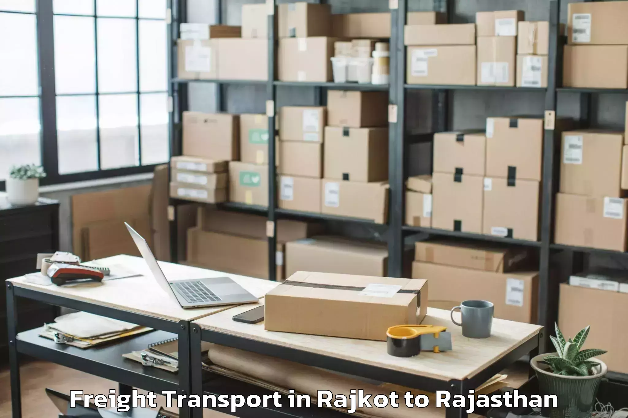 Easy Rajkot to Udpura Freight Transport Booking